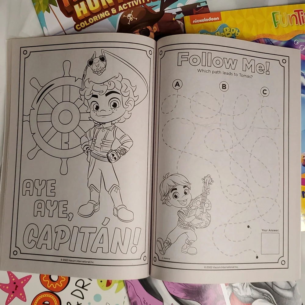 Pirate & Ocean Themed Kids Activity‎ Book Set